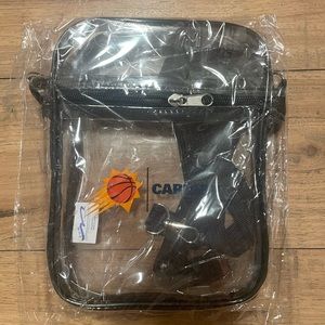Phoenix Suns Clear Transparent Zipper Bag with Strap, Brand New in Packaging